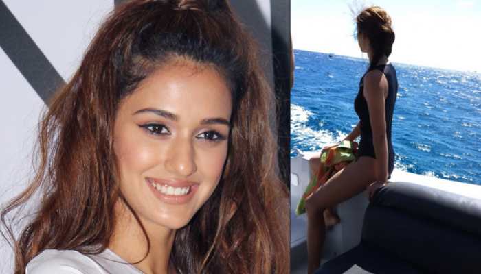 This pic of Disha Patani chilling in black swimwear will give you major TGIF feels