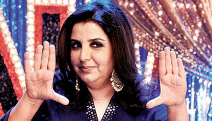 Farah Khan having fun working on Rohit Shetty's film