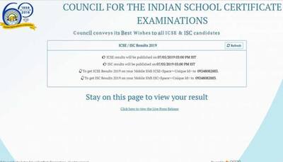 ISC result 2019: Class 12th results to be declared at 3 pm on cisce.org