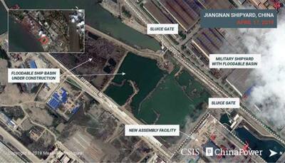 Satellite images reveal China is constructing its third, and largest, aircraft carrier