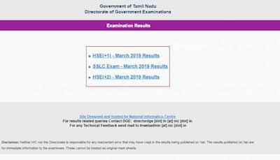 Tamil Nadu HSC Plus One results 2019 declared, Check results at tnresults.nic.in, dge.tn.nic.in