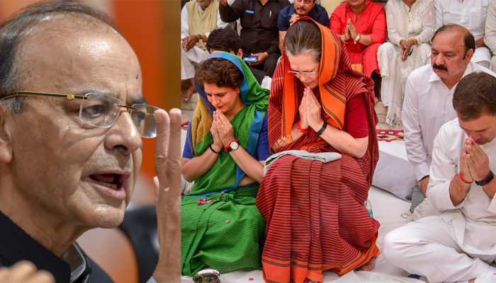 'Kaamdars' use India’s Naval asset to strike at terror, 'Naamdars' use it for vacations: Arun Jaitley