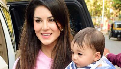 Sunny Leone cooks breakfast for twins in hotel