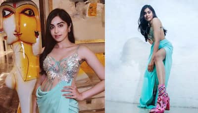 Adah Sharma's shimmering blue gown with a thigh-high slit calls for attention - See pics
