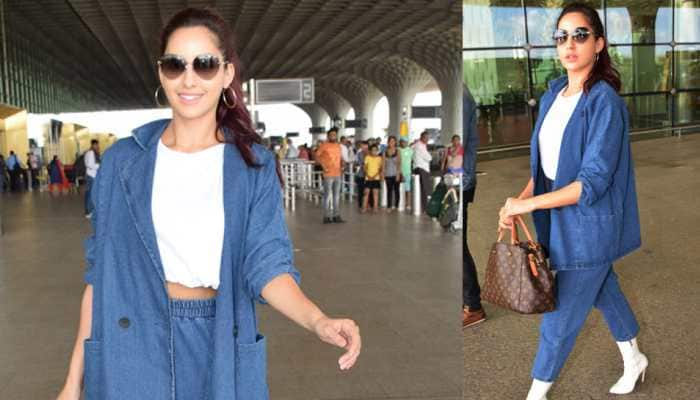 Nora Fatehi shows how to ace denim-on-denim trend in these airport pics!