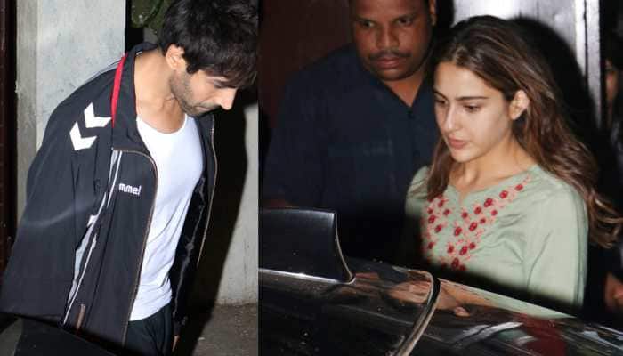 Kartik Aaryan, Sara Ali Khan snapped after shooting for Imtiaz Ali's next—Pics