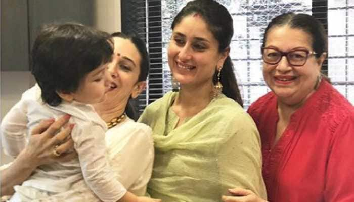 This picture of Taimur Ali Khan with his &#039;strong moms&#039; is adorable beyond words!