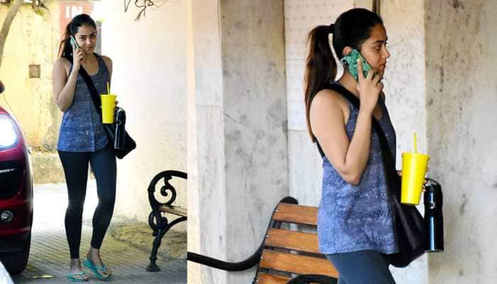 Mira Rajput spotted outside gym, and it&#039;s her yellow sipper which hogs attention—See pics