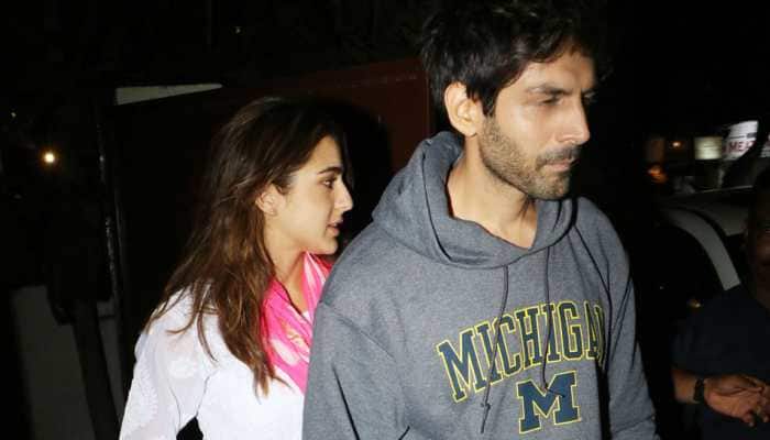 Sara Ali Khan-Kartik Aaryan clicked together post shoot – See pics