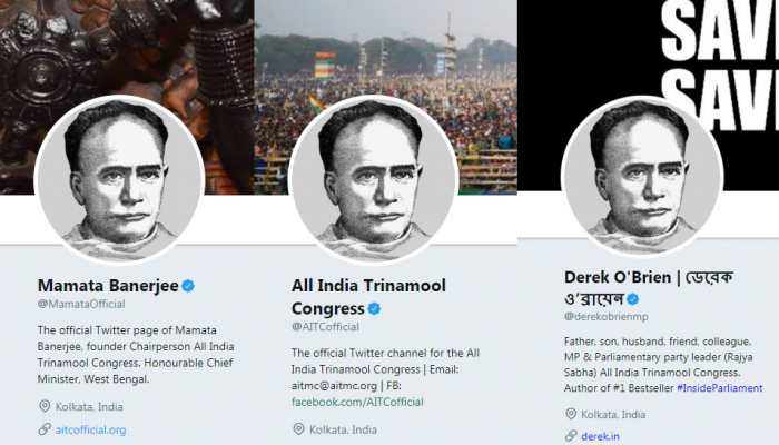 Mamata Banerjee, Derek O&#039;Brien change Twitter, Facebook display photos to Vidyasagar&#039;s image