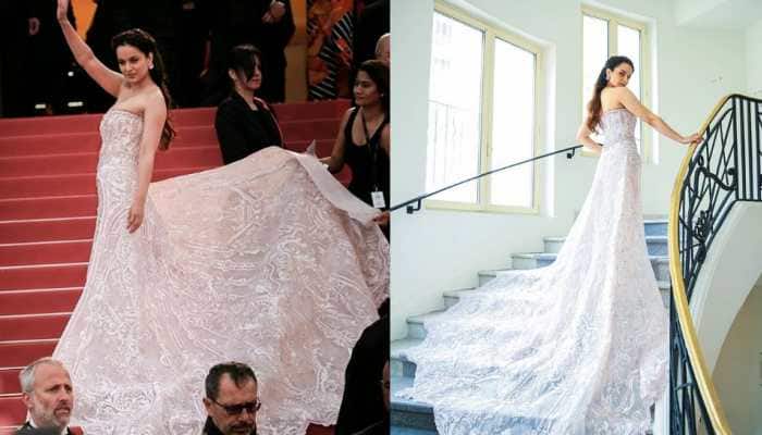 Kangana Ranaut flaunts princess-like look at Cannes red carpet