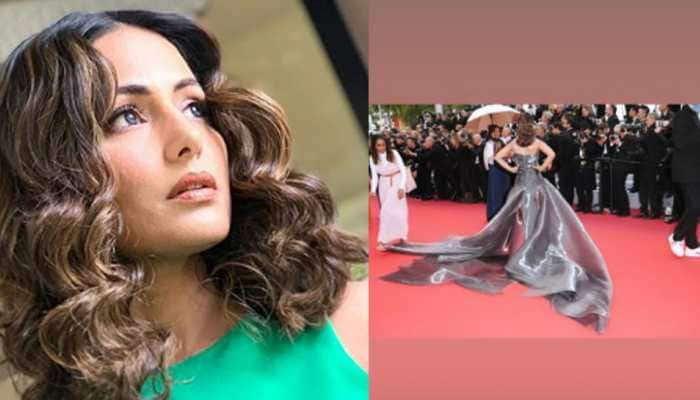 Hina Khan looks resplendent in a silver metallic gown at Cannes Film Festival 2019—Pics