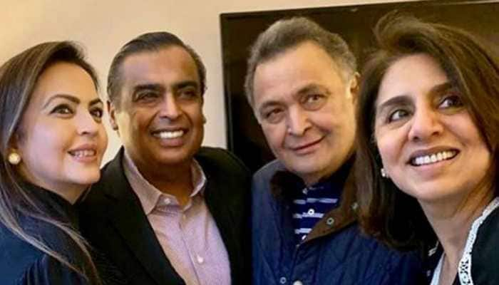 Mukesh Ambani, Nita Ambani shower love on Rishi Kapoor