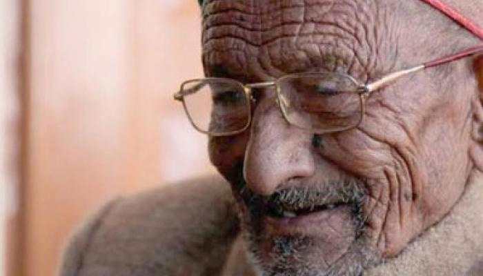India's first voter Shyam Saran Negi casts his vote in Himachal Pradesh's Kinnaur