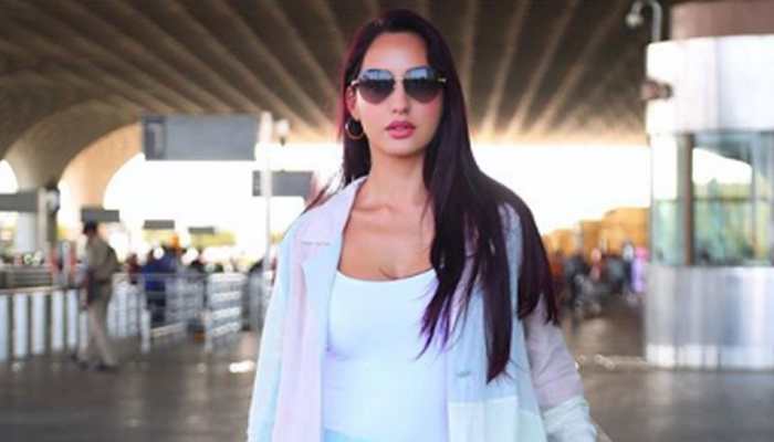 Nora Fatehi's airport look will drive away your Monday morning blues—Pics