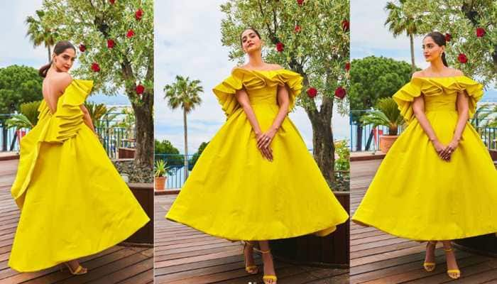 Sonam Kapoor unveils Chopard&#039;s Garden of Kings collection at Cannes in breathtaking neon gown—Pics