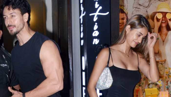 Disha Patani, Tiger Shroff twin in black for dinner date—Pics