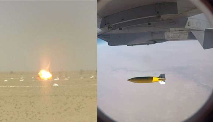 DRDO successfully test-fires indigenously-developed 500 kg inertially guided bomb in Rajasthan&#039;s Pokhran