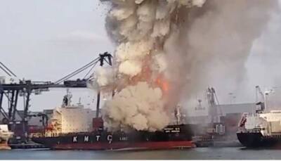 Chemical cargo catches fire at Thailand port, 3 piers closed