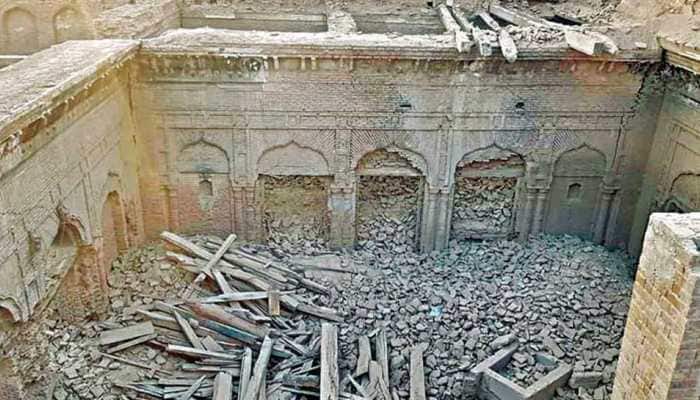 &#039;Historical Guru Nanak palace&#039; in Pakistan&#039;s Punjab province partially demolished by locals