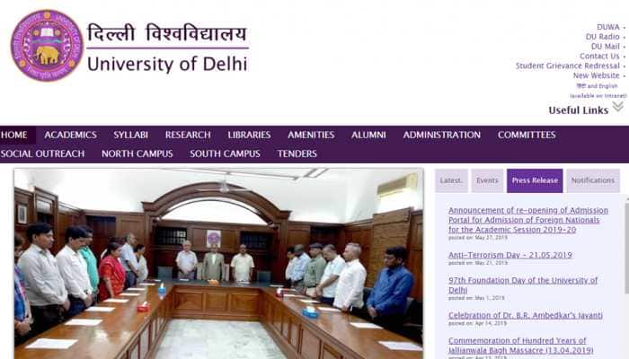 Delhi University likely to begin admission process from May 30