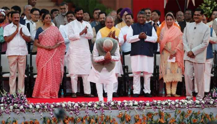 Live from Rashtrapati Bhavan: Narendra Modi takes oath as Prime Minister of India, 57 other ministers sworn in