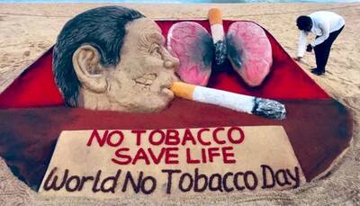 Sudarsan Pattnaik's sand art on World No Tobacco Day is hard-hitting- Watch