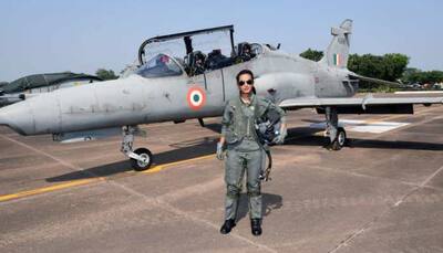 Flight Lieutenant Mohana Singh becomes first woman to qualify to undertake missions by day on Hawk jet aircraft