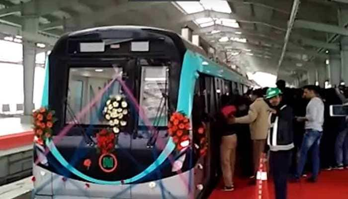 Aqua Line metro trains to ply after every 7 minutes during rush hours from Monday