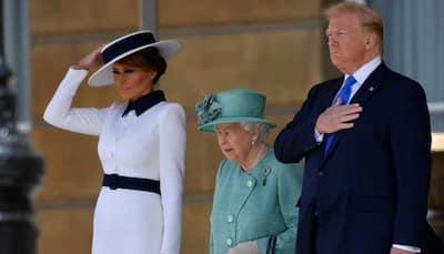 US President Donald Trump meets Queen Elizabeth at Buckingham Palace