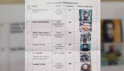 Security agencies release list of 10 most wanted terrorists in Kashmir valley