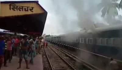 Assam: Fire breaks out in Silchar-Trivandrum Express