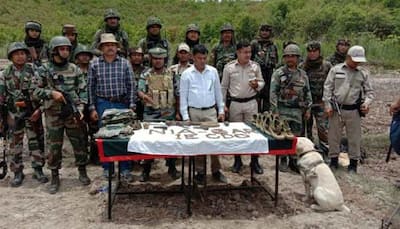 Manipur: NIA, Assam Rifles personnel recover arms & ammunition belonging to Kangleipak Communist party (PWG)
