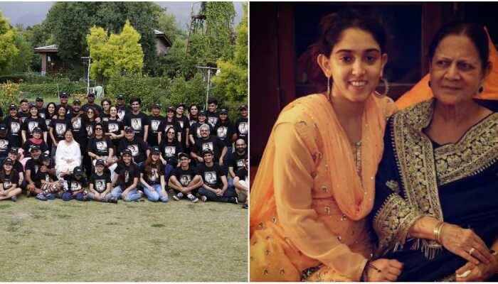 Aamir Khan, Kiran Rao, Ira, Junaid, Azad and others in one blockbuster pic from his mother Zeenat Hussain's 85th birthday in Dharamsala