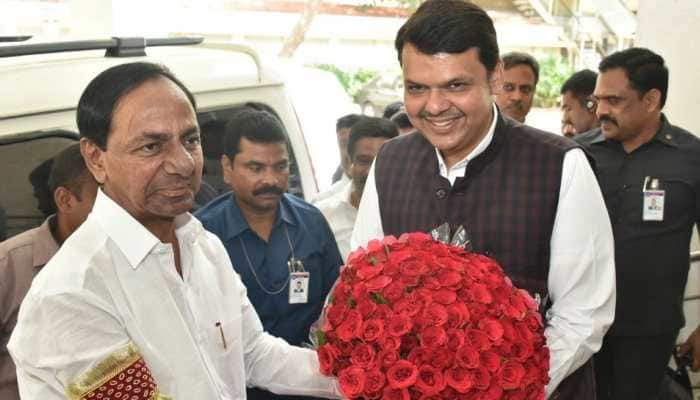 K Chandrashekar Rao invites Fadnavis for Kaleswaram Lift Irrigation Project inauguration