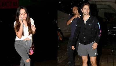 Varun Dhawan spotted with girlfriend Natasha Dalal at father's office — Pics