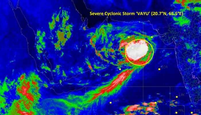Cyclone Vayu weakens, likely to recurve and cross Gujarat coast as depression on Monday