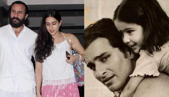 Sara Ali Khan shares the cutest throwback pics with daddy Saif Ali Khan on Father&#039;s Day