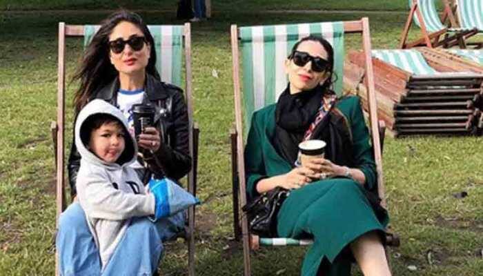 Kareena Kapoor spends a lazy day with sister Karisma, Taimur in London park — See pics