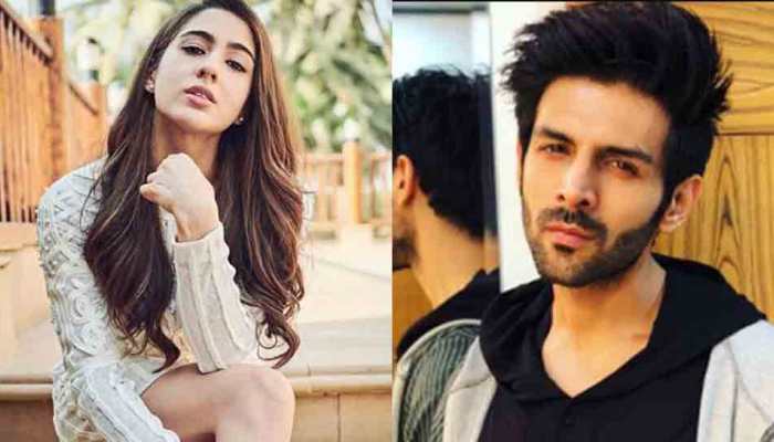 Amidst link-up rumours, Kartik Aaryan snapped outside Sara Ali Khan&#039;s house