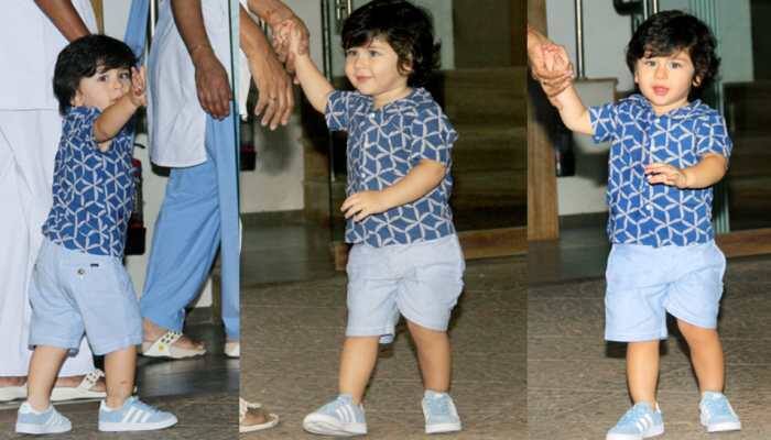 Pic of Taimur Ali Khan, celebrating India's victory in blue jersey, is the cutest thing on the internet today - Check inside