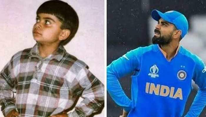 After an impressive win over Pakistan, Virat Kohli shares childhood picture  | Cricket News | Zee News