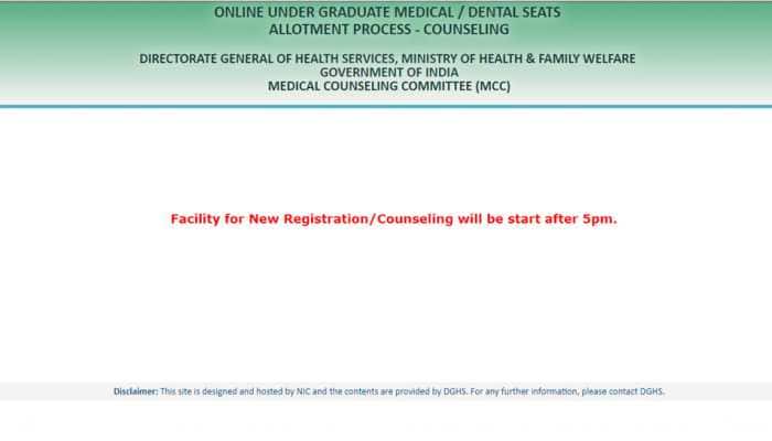 NEET counselling 2019: New registration/ counselling from 5 pm today, check complete schedule