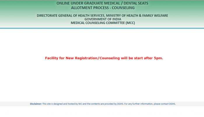 NEET counselling 2019: New registration/ counselling from 5 pm today, check complete schedule