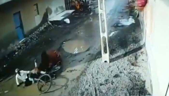 Watch: Bull goes on rampage, attacks two men one after the other in Rajkot