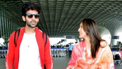 Sara Ali Khan, Kartik Aaryan share a laugh as they get snapped at airport together — Pics