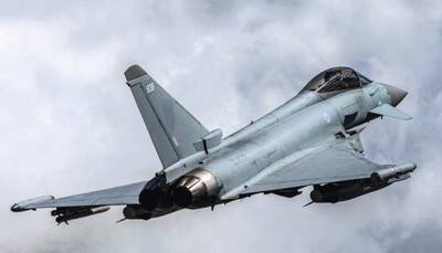 UK RAF Eurofighter Typhoon jets intercept Russian Sukhoi Su-30 fighters near Estonian airspace