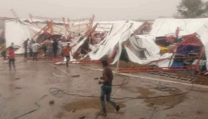 14 killed, 70 injured as &#039;pandaal&#039; collapses due to storm, rain in Rajasthan