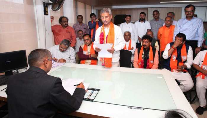 Jaishankar files nomination for Rajya Sabha bypoll from Gujarat Jaishankar files nomination for Rajya Sabha bypoll from Gujarat
