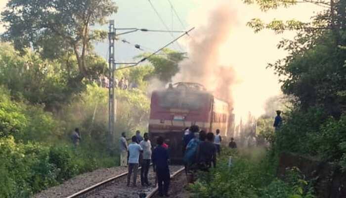 Odisha: Engine of Samaleshwari Express catches fire; driver killed